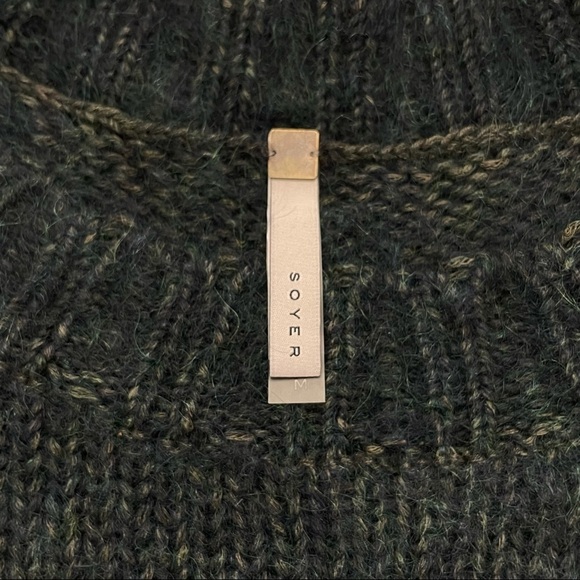 Soyer Aurora Mohair Pullover Sweater Dark Green Dress Size M - Picture 5 of 7